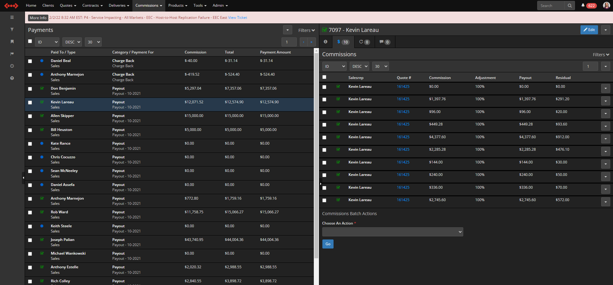 Sales Commissions Tracker
